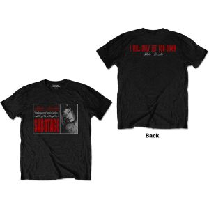 Bebe Rexha: Sabotage - Let You Down (Back Print) - Black T-Shirt