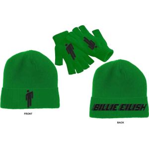 Billie Eilish: Blohsh - Green Beanie Hat & Glove Set Preorder