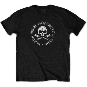 Black Rebel Motorcycle Club: Piston Skull - Black T-Shirt