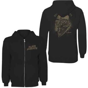 Black Sabbath: Tour 1978 (Back Print) - Ladies Black Zip-up Hoodie