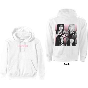 BlackPink: Shut Down Photo Grid (Back Print) - White Pullover Hoodie