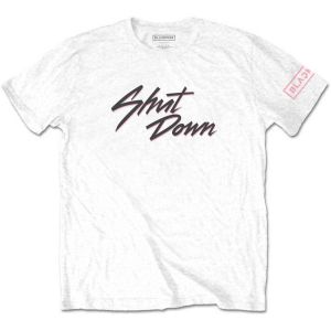 BlackPink: Shut Down (Sleeve Print) - White T-Shirt