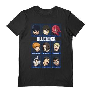 Blue Lock: Characters Black T-Shirt