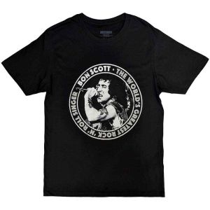 Bon Scott: TWGRRS Circle - Black T-Shirt