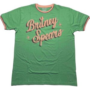 Britney Spears: Retro Text - Green T-Shirt