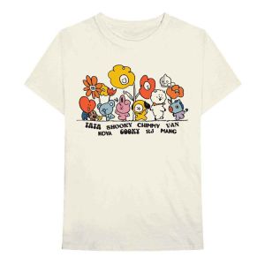 BT21: Hippie Flowers - Natural T-Shirt