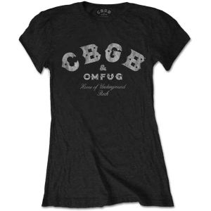 CBGB: Classic Logo - Ladies Black T-Shirt
