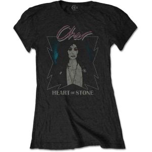 Cher: Heart of Stone - Ladies Black T-Shirt