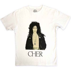 Cher: Leather Jacket - White T-Shirt