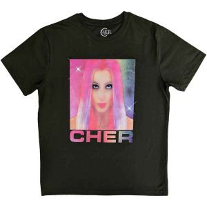 Cher: Pink Hair - Green T-Shirt