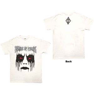 Cradle Of Filth: Dani Make Up (Back Print) - White T-Shirt