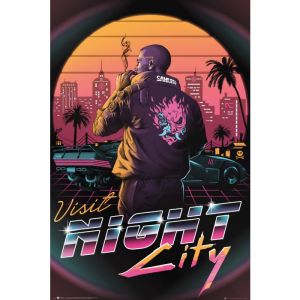 Cyberpunk: Visit Night City Maxi Poster (91.5x61cm) Preorder