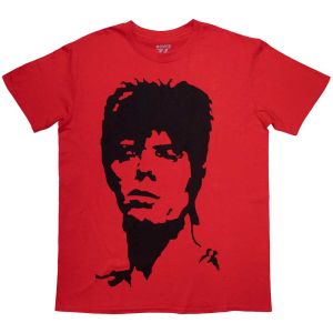 David Bowie: 1973 Monochrome - Red T-Shirt