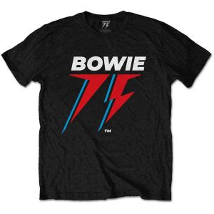 David Bowie: 75th Logo - Black T-Shirt