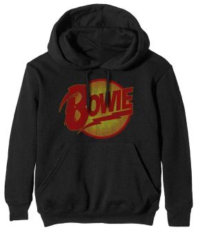 David Bowie: Vintage Diamond Dogs Logo - Black Pullover Hoodie