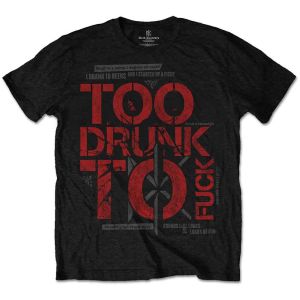 Dead Kennedys: Too Drunk - Black T-Shirt