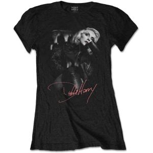 Debbie Harry: Leather Girl - Ladies Black T-Shirt