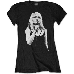 Debbie Harry: Open Mic. - Ladies Black T-Shirt