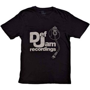 Def Jam Recordings: Logo & Stylus - Black T-Shirt