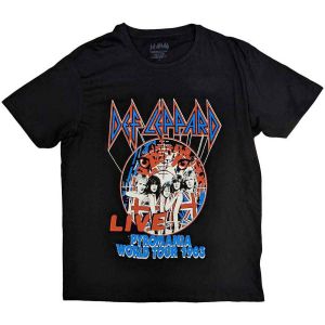 Def Leppard: Pyro World Tour - Black T-Shirt