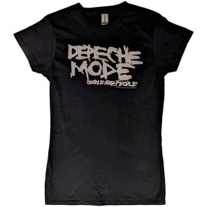 Depeche Mode: People Are People - Ladies Black T-Shirt