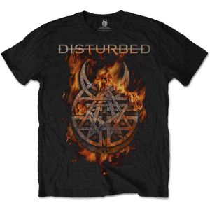 Disturbed: Burning Belief - Black T-Shirt