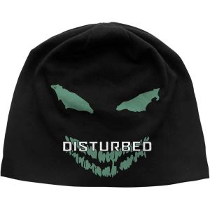 Disturbed: Face (Discharge Print) - Black Beanie Hat Preorder