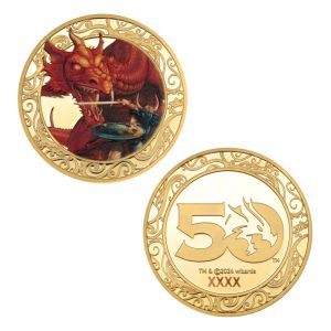 Dungeons & Dragons: 50th Anniversary 24k Gold Plated Coin w/ Colour Print Preorder