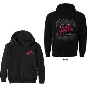 Ed Sheeran: Bad Habits (Back Print) - Black Pullover Hoodie