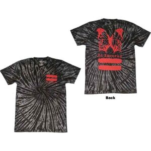 Ed Sheeran: Red Equals Butterfly (Back Print, Dye Wash) - Black T-Shirt