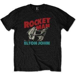 Elton John: Rocketman Piano - Black T-Shirt