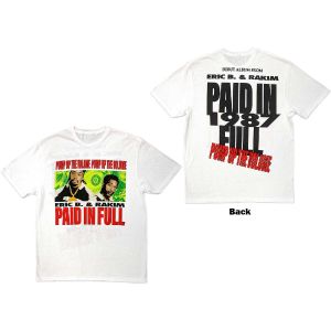 Eric B. & Rakim: Pump Up The Volume (Back Print) - White T-Shirt