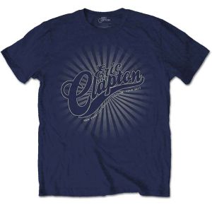 Eric Clapton: Logo Rays - Navy Blue T-Shirt