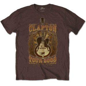 Eric Clapton: Tour 2008 - Brown T-Shirt