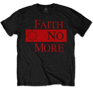Faith No More: Classic New Logo Star - Black T-Shirt