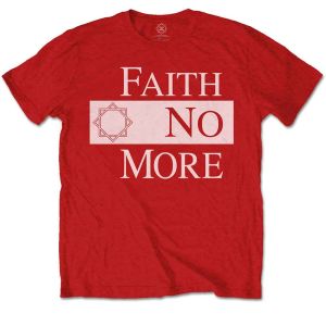 Faith No More: Classic New Logo Star - Red T-Shirt