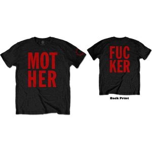 Faith No More: MF Stacked (Back Print) - Black T-Shirt