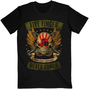 Five Finger Death Punch: Locked & Loaded - Black T-Shirt