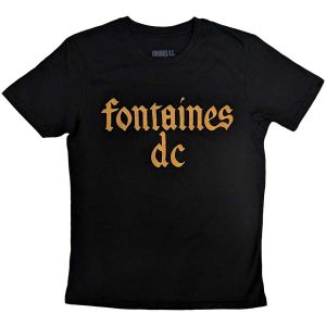 Fontaines D.C.: Gothic Logo - Black T-Shirt