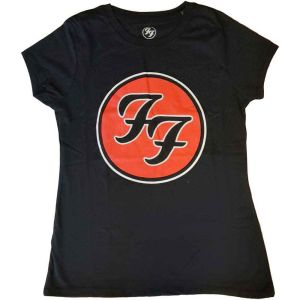 Foo Fighters: FF Logo - Ladies Black T-Shirt