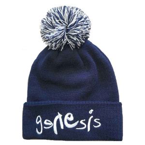 Genesis: Logo - Blue Bobble Beanie Hat Preorder