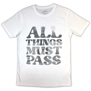 George Harrison: All Things Must Pass Text Infill - White T-Shirt