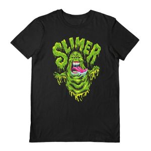 Ghostbusters: Frozen Empire Slimer Black T-Shirt