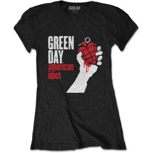 Green Day: American Idiot - Ladies Black T-Shirt