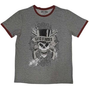 Guns N' Roses: Faded Skull - Grey T-Shirt