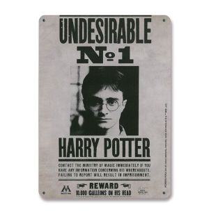 Harry Potter: Undesirable No. 1 Tin Sign (15 x 21cm) Preorder