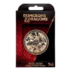 Dungeons & Dragons: 24k Gold Plated Alignment Spinner Pin Badge Preorder