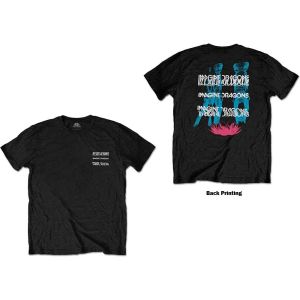 Imagine Dragons: Man Glitch (Back Print) - Black T-Shirt