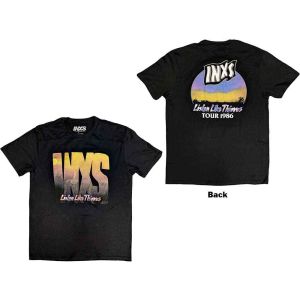 INXS: Listen Like Thieves Tour (Back Print) - Black T-Shirt