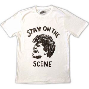 James Brown: Stay On The Scene - White T-Shirt